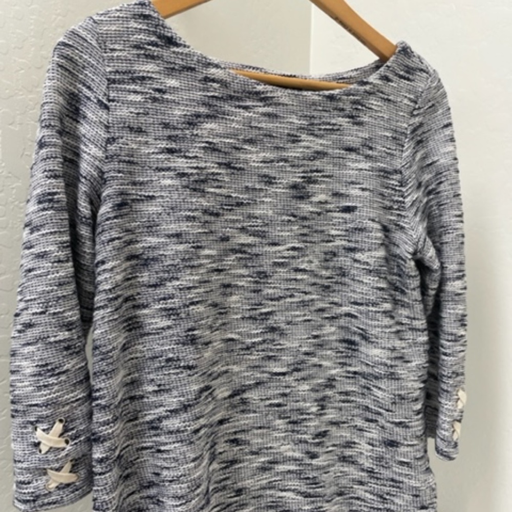Talbots heathered sweater with shimmer